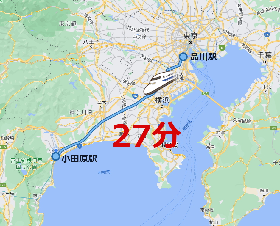 小田原 品川 地図